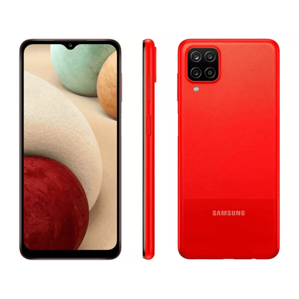 Seminovo: Samsung Galaxy A12 64 GB Vermelho - Excelente