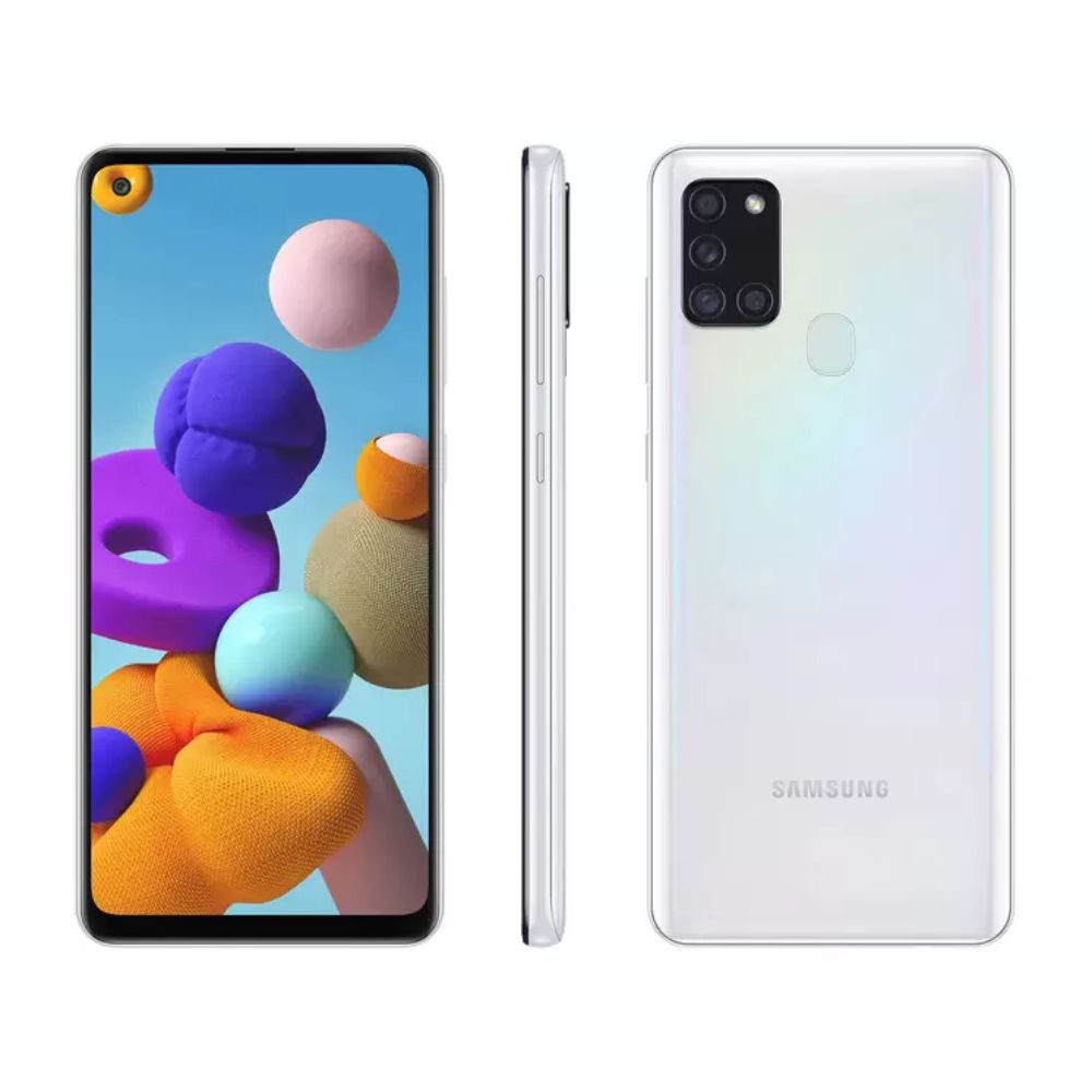 Seminovo: Samsung Galaxy A21s 64GB Branco Bom