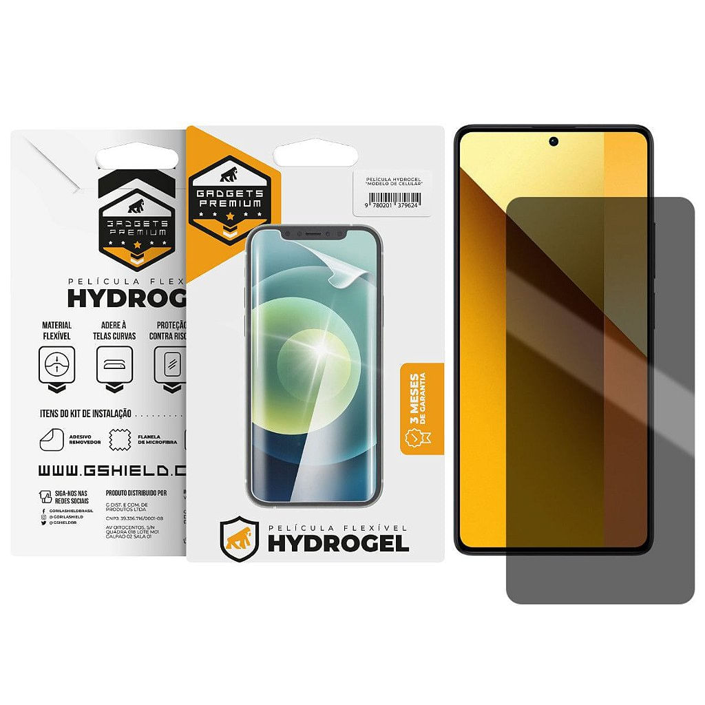 Película para Redmi Note 13 5G - Privacidade Hydrogel - Gshield