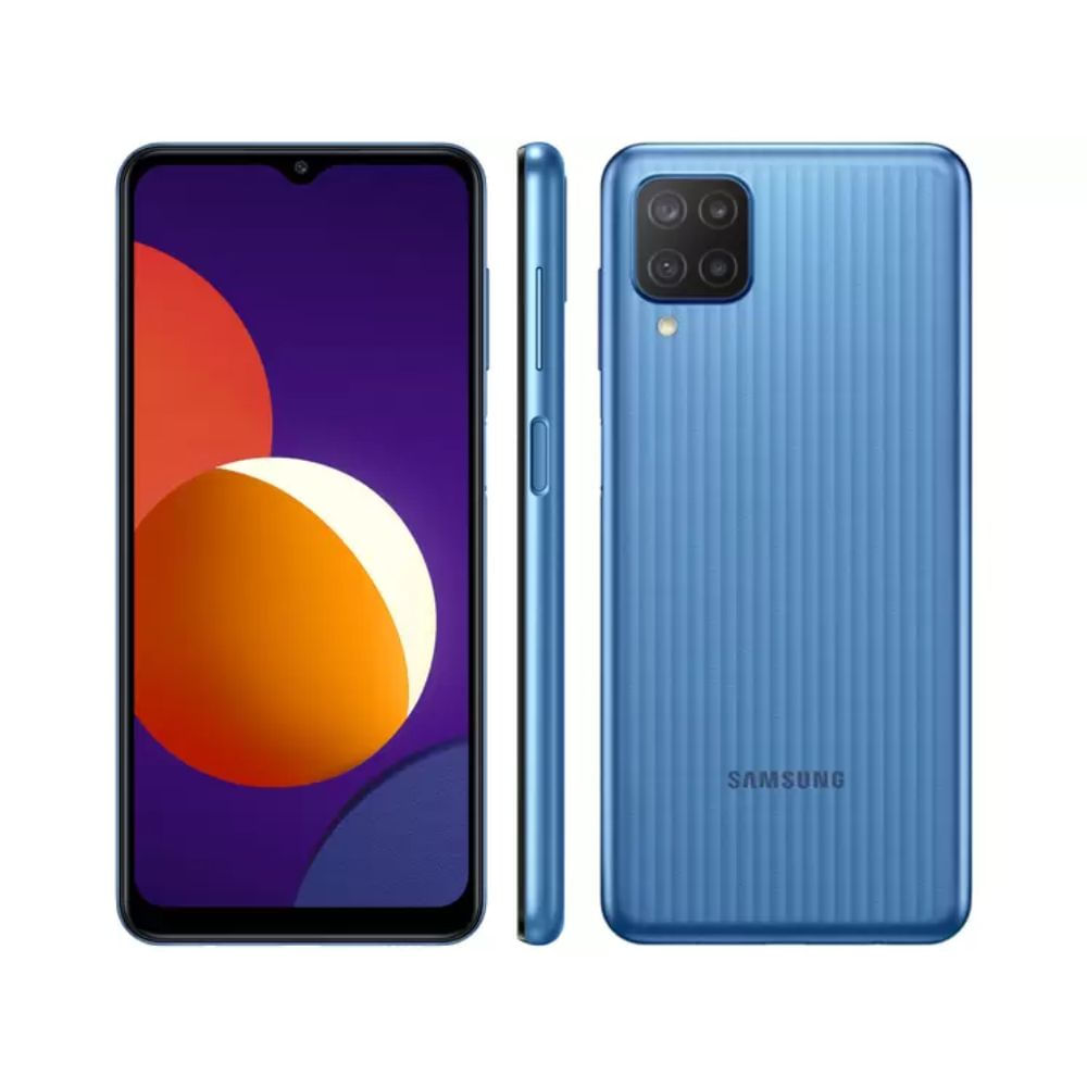 Seminovo: Samsung Galaxy M12 128GB 4GB RAM Azul Bom
