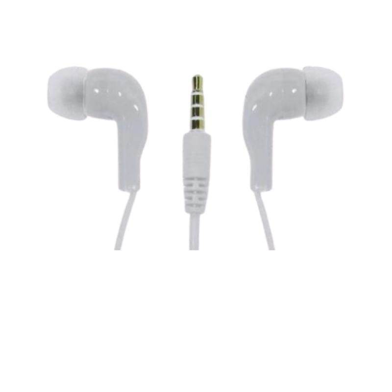 Fone de Ouvido com Microfone Simples e Universal Branco