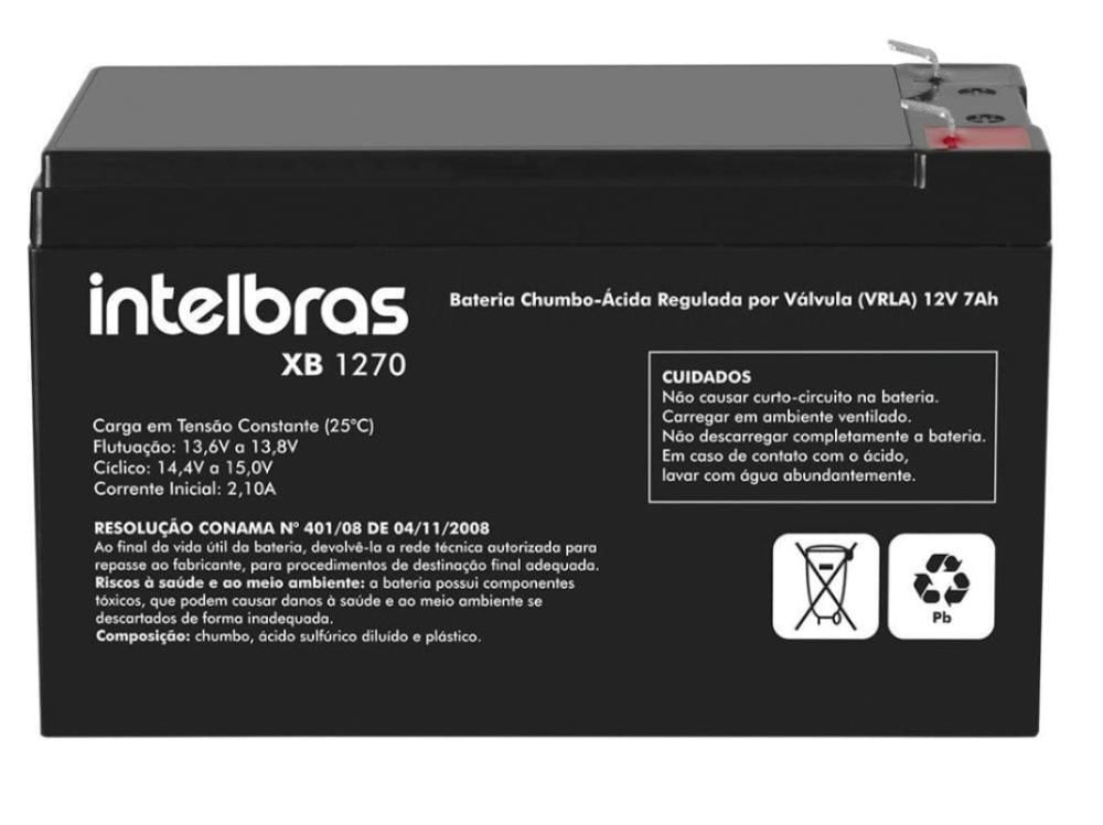 Bateria Interna Selada para Nobreak 12V 7A Intelbras