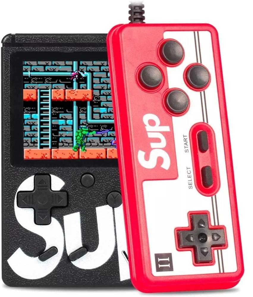 Mini Video Game Portatil 400 Jogos Internos Gamer Sup Box Plus Preto