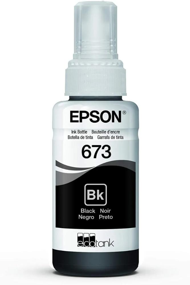 Refil Tinta Epson T673 Original L800 L805 L850 - Preto