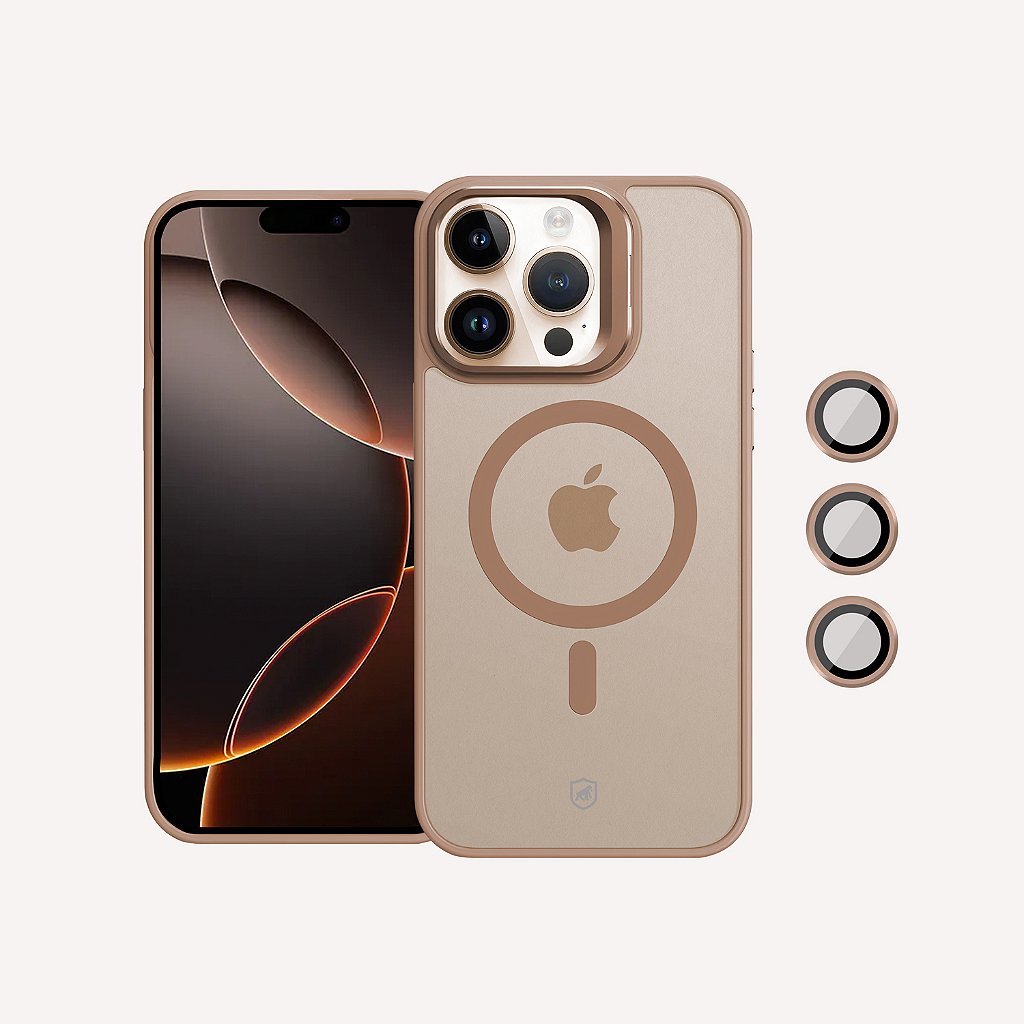 Capa para iPhone 16 Pro - MagSafe Titanium Desert - Gshield