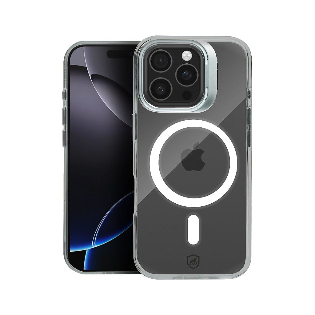 Capa para iPhone 16 Pro Max - MagSafe Crystal Armor Stand - NÃO AMARELA - Gshield