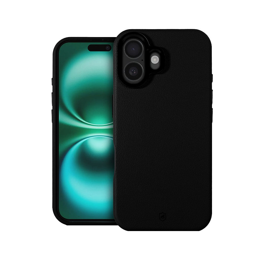 Capa para iPhone 16 Plus - Couro Dual Magsafe - Preta - Gshield