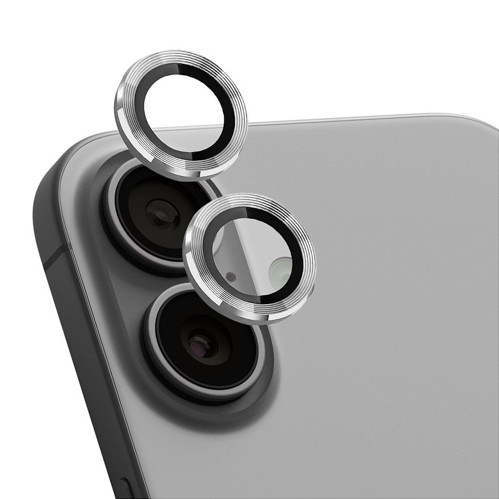 Protetor de Lente para iPhone 16 Plus - One Armor - Frame para câmera - Prata - Gshield