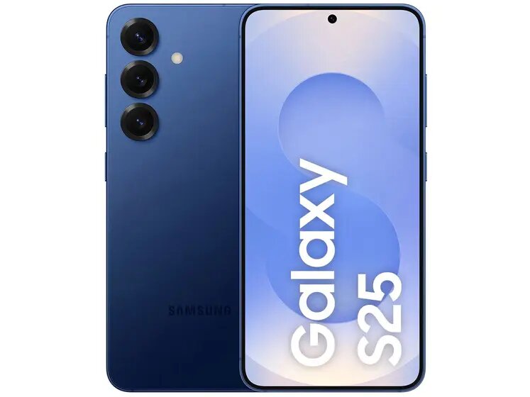 Smartphone Samsung Galaxy S25 256GB 5G - Azul Marinho, Galaxy AI, Câmera Tripla 50MP + Selfie 12MP, RAM 12GB, Tela 6.2"