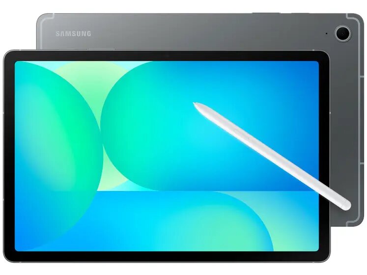 Tablet Samsung Galaxy Tab S10 FE 128GB 5G e WiFi - Cinza, com Caneta S Pen e Capa, RAM 8GB, Tela 10.9"