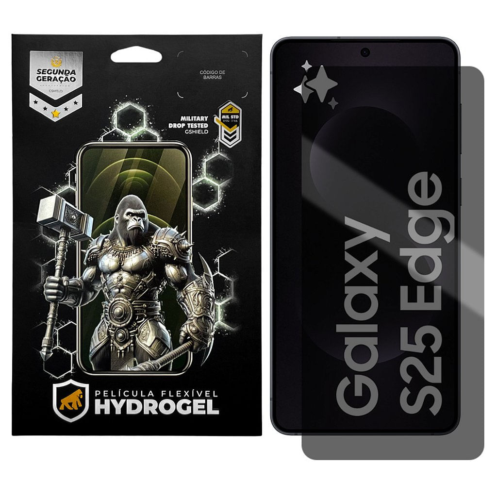 Película para Samsung Galaxy S25 Edge - Privacidade Hydrogel - Gshield