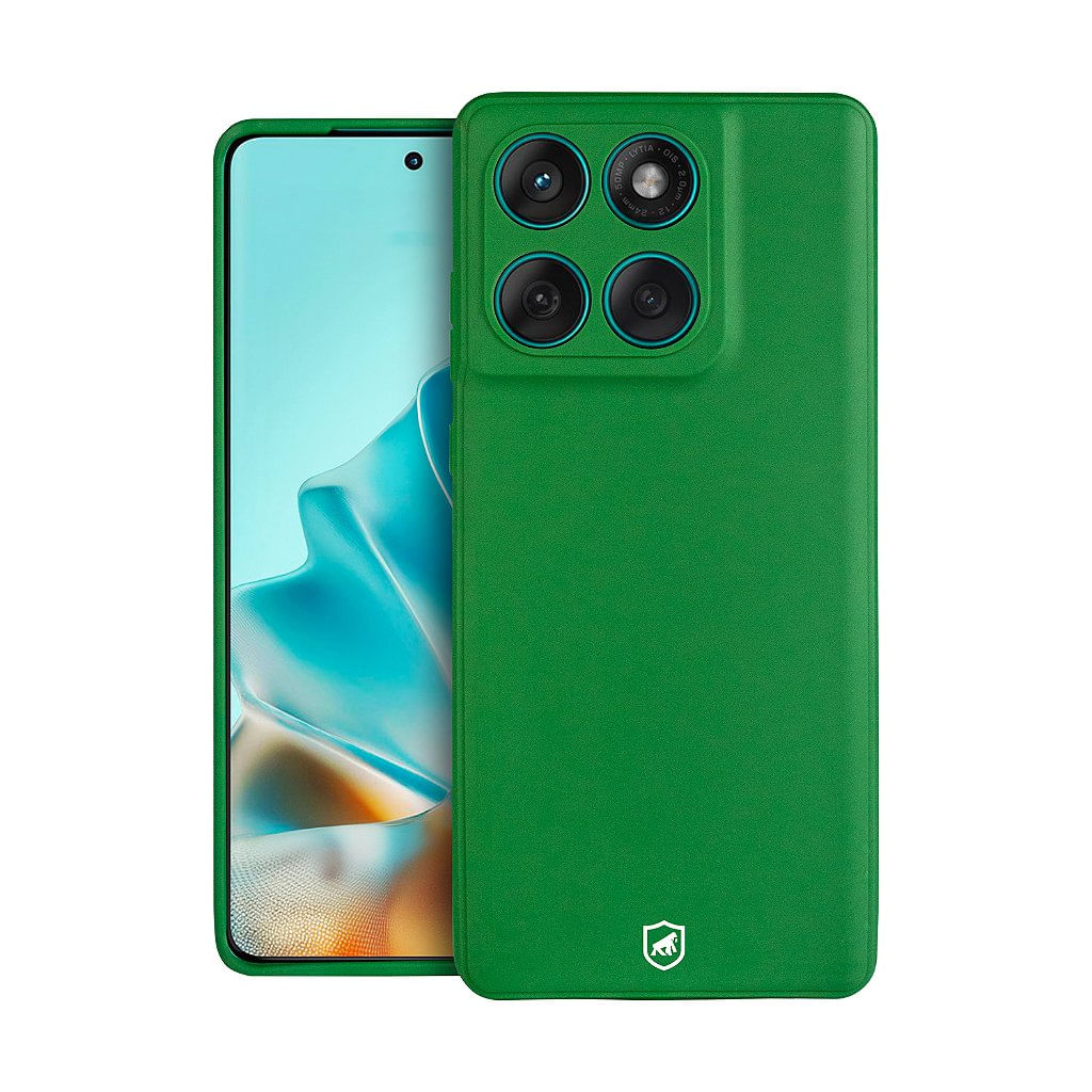 Capa para Motorola Moto Edge 60 Fusion - Silicon Veloz - Verde - Gshield