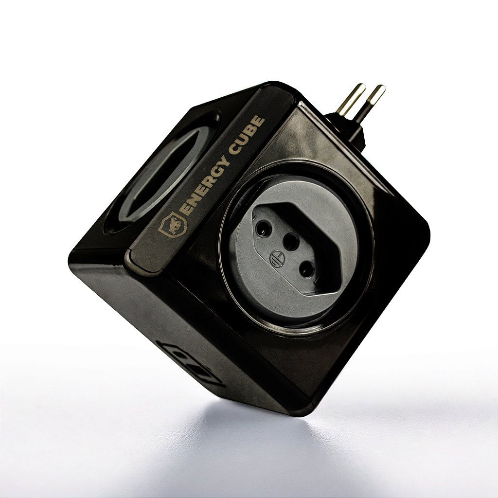 Filtro de Linha Multiplicador de Tomadas Bivolt - Entradas USB-A / Tipo C + 4 Tomadas - Energy Cube - Gshield