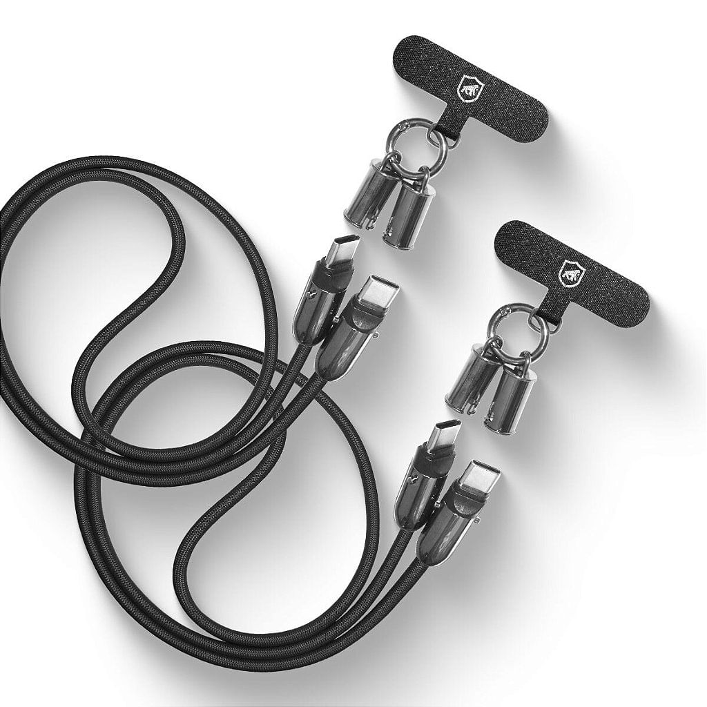 Compre 1 Leve 2 - Cordão de Pescoço para Celular com Cabo Tipo C / Tipo C 60W - Strap Armor - Gshield