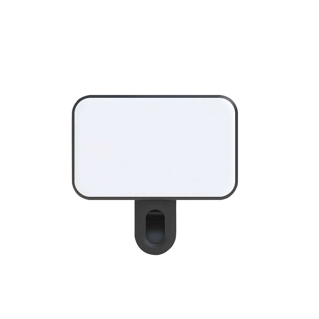Luz de Selfie Recarregável Clip-On LED RGB com Modos Ajustáveis de Iluminação - Armor - Gshield