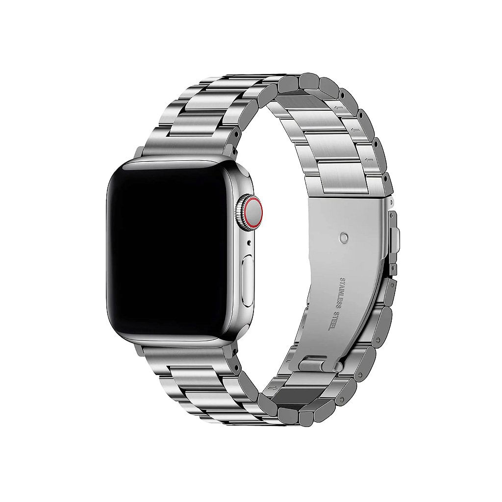Pulseira para Apple Watch 42 / 44 / 45 / 46 / 49 MM - Metal Armor - Prata - Gshield