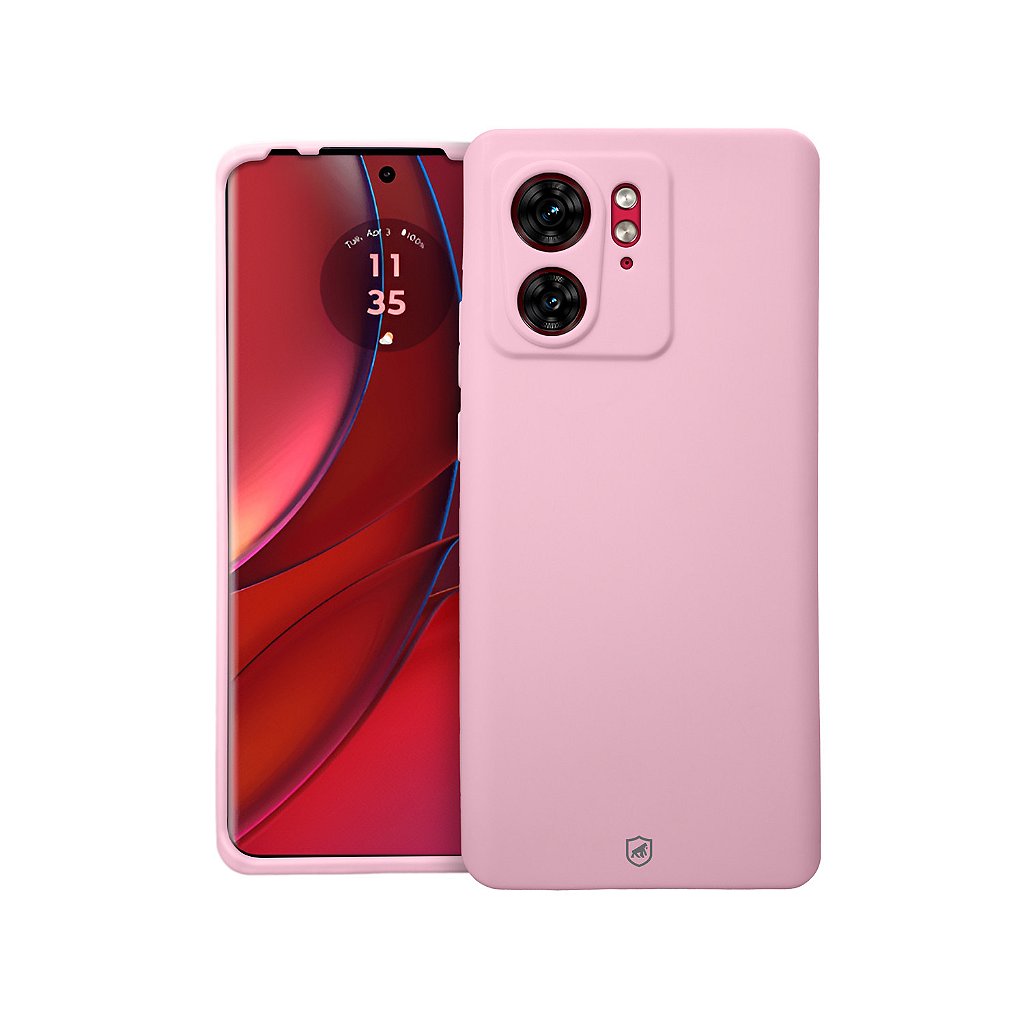 Capa para Motorola Moto Edge 40 - Silicon Veloz - Rosa - Gshield