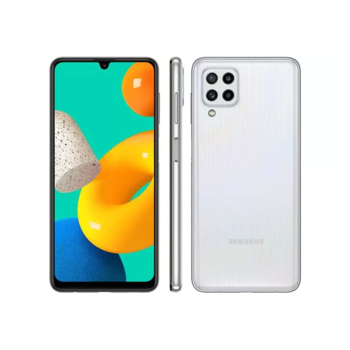 Seminovo: Samsung Galaxy M32 128 GB Branco - Excelente