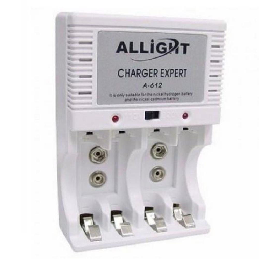 Carregador para Pilhas AA/AAA e Bateria 9V Recarregáveis Bivolt
