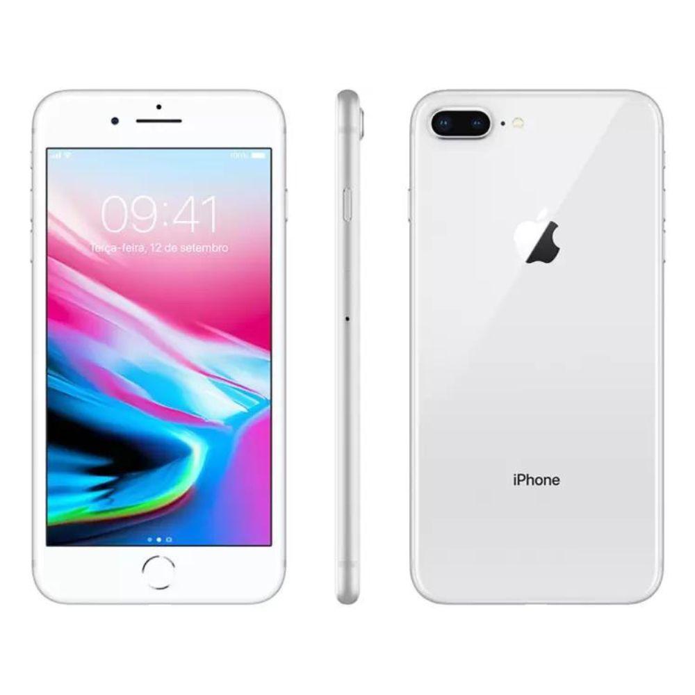 iPhone 8 Plus Apple 256 GB Prata - Muito Bom