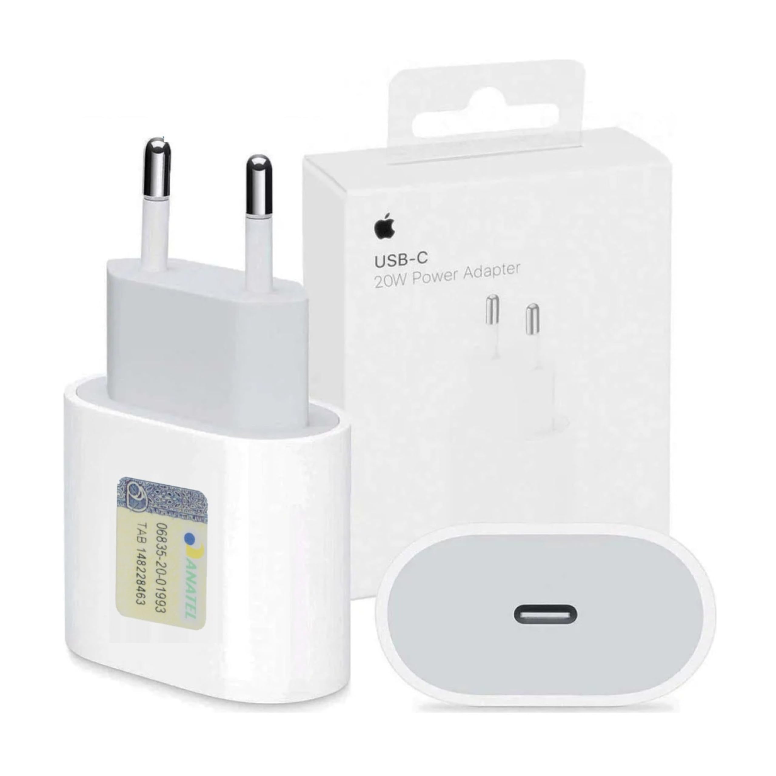 Carregador p/iPhone USB-C Turbo 20W Apple (Original)