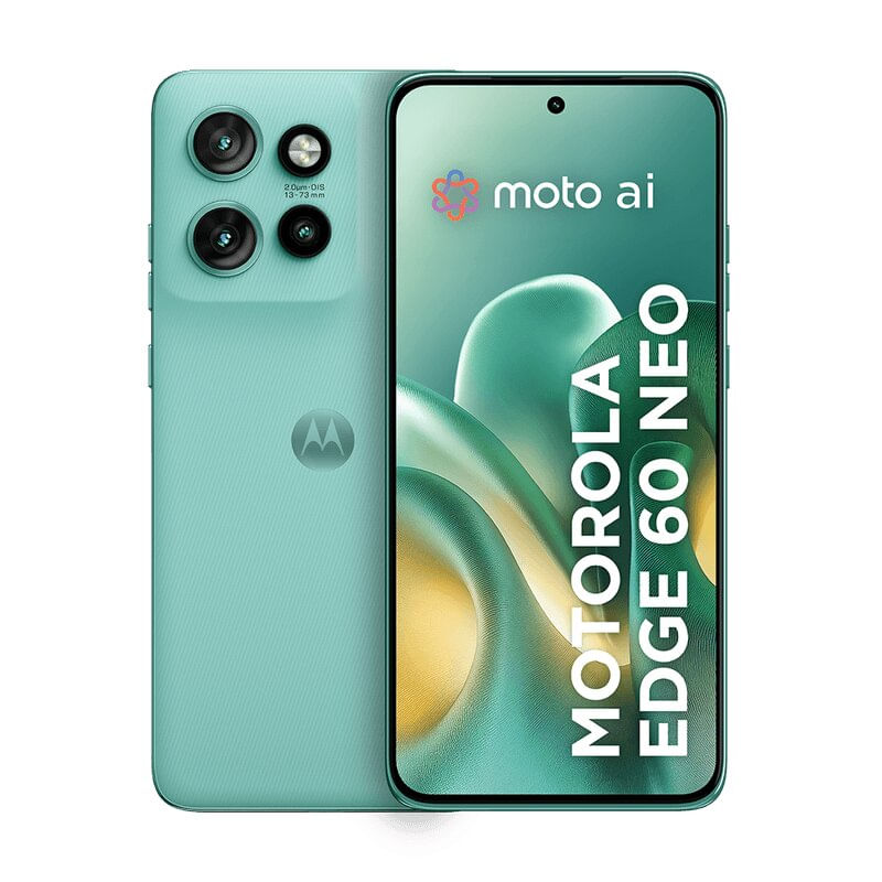Smartphone Motorola Edge 60 Neo 5G - Menta, 256GB, 24GB (12GB RAM + 12GB RAM Boost), Câmera 50MP e Tela de 6,4" 1.5K
