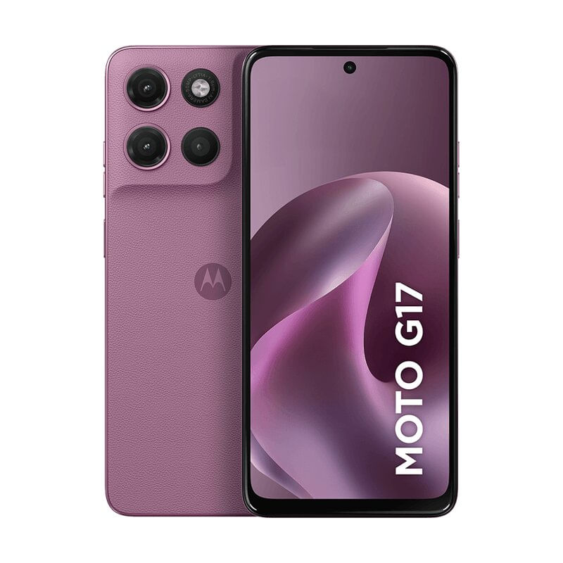 Smartphone Motorola Moto G17 256GB - Rosa, 12GB (4GB RAM + 8GB RAM Boost), Câmera 50MP e Tela 6,7"